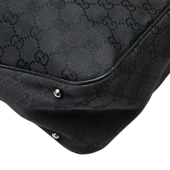 GUCCI Black Leather Shoulder Bag - Picture 8 of 14